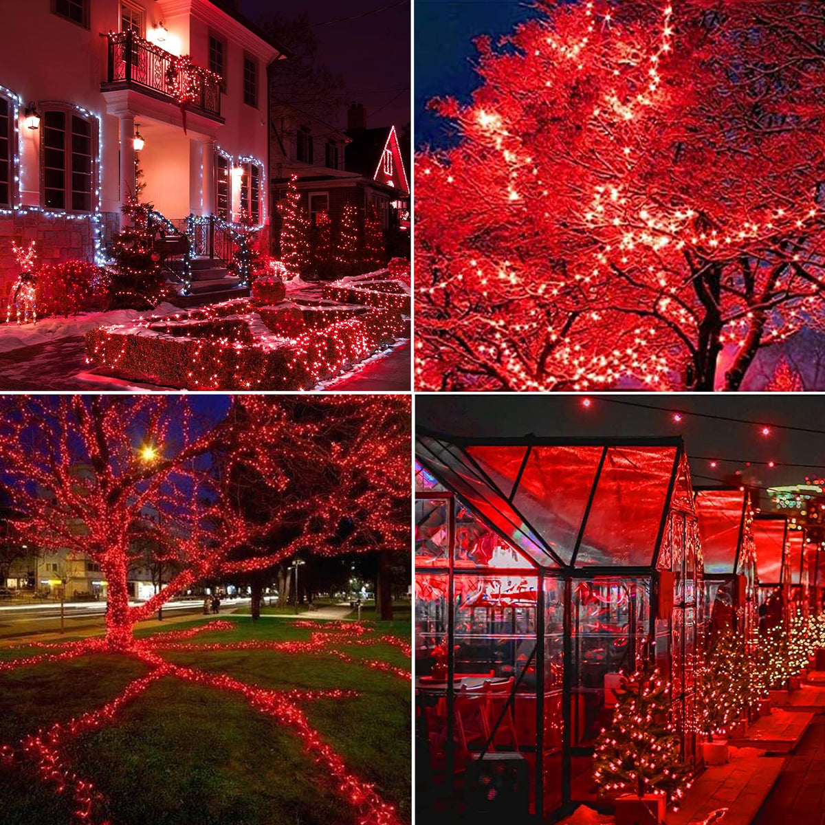 Joomer Solar Fairy Lights, 2-Pack Total 80FT 240LED Lights, Warm White