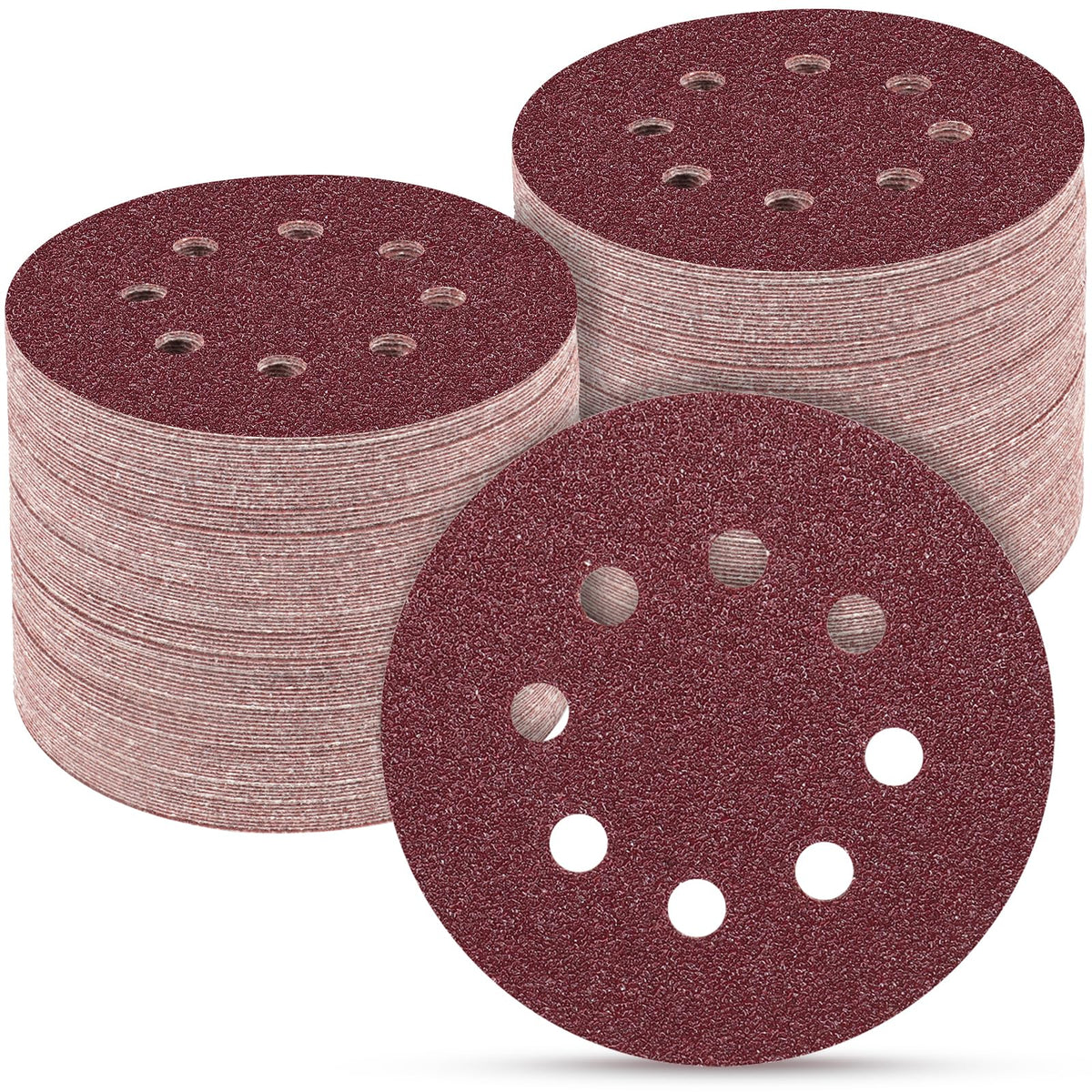 165 PCS 5 Inch Sanding Discs Random Orbital Sander Sandpaper