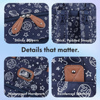 Dikaslon Baby Changing Bag Backpack, Large Nappy Back Pack Multifunction Baby Bags with Portable Changing Mat, Pacifier Holder, and Stroller Straps, for Mom and Dad
