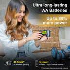 GP AA Batteries 40 Pack 1.5V Alkaline Double A 10 Yr Long Shelf Life
