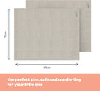 Silentnight Safe Nights Baby Blanket - Pack of 2 Soft 100% Cotton Cellular Baby Blanket for Newborn Ideal for Cot, Crib, Moses Basket and Pram - Baby Essentials - 2 Pack - Grey