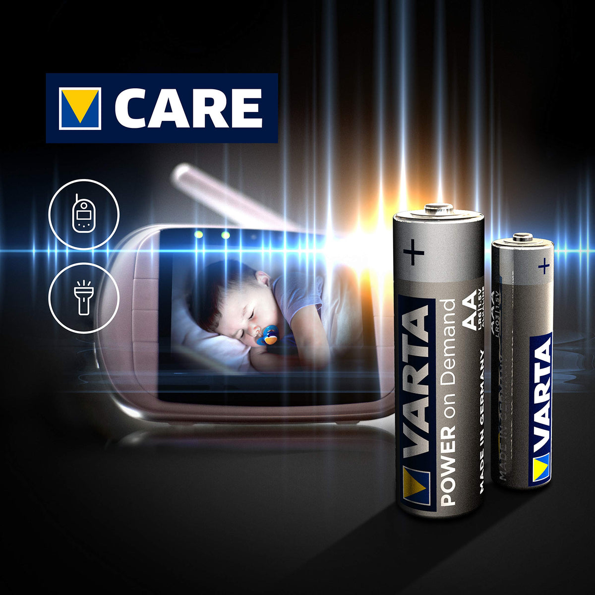 VARTA Batteries AAA, rechargeable, Pack of 16, Power on Demand, 1000 mAh