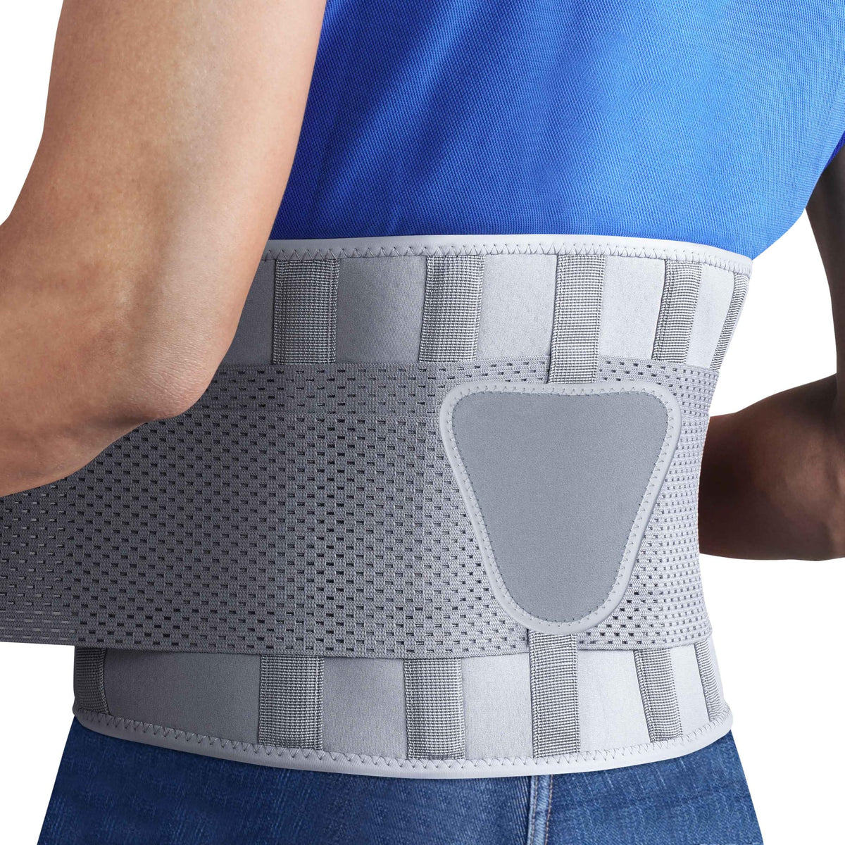FEATOL Back Brace for Men & Women, Lower Back, Sciatica Pain Relief