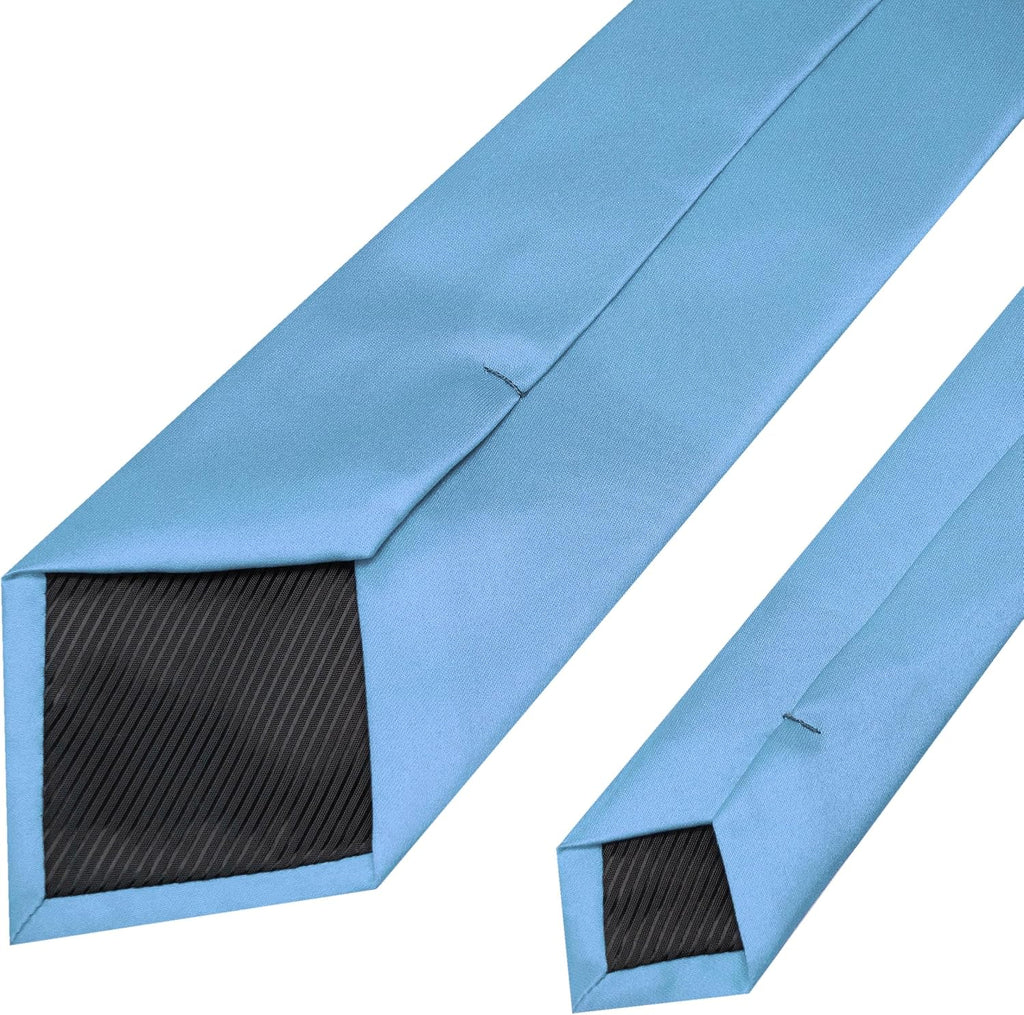 RBOCOTT Solid Color Tie Mens Necktie for Business and Wedding Party