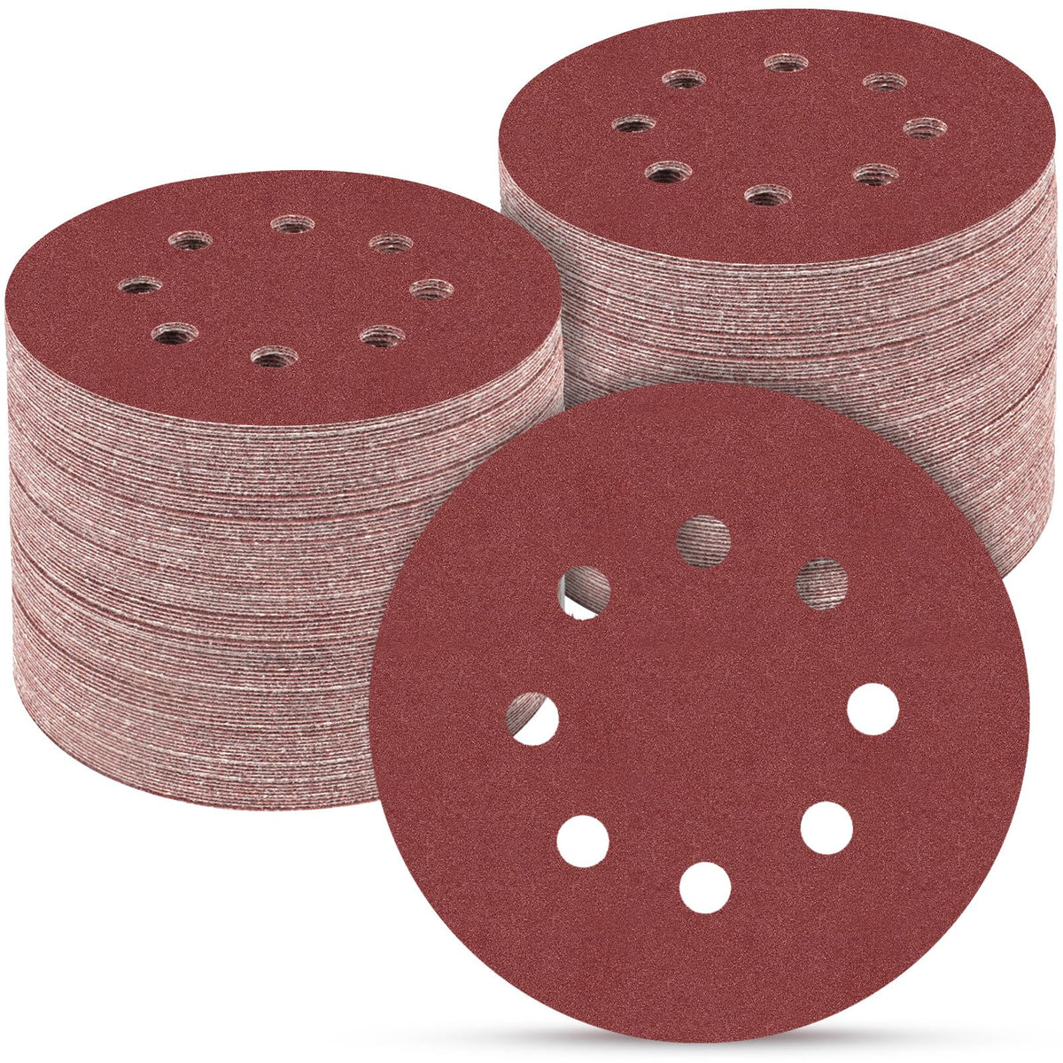 165 PCS 5 Inch Sanding Discs Random Orbital Sander Sandpaper