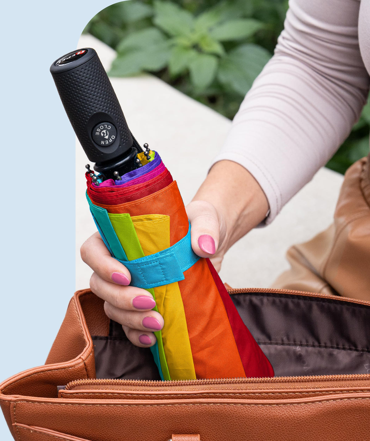 Repel Windproof Travel Umbrella - Compact & Withstands Winds up to 100MPH, Strongest Premium Auto Folding Umbrella for Rain and Sun - Durable, Light & Portable for Women & Men, Fits Backpack & Cars