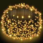 Dazzle Bright 300 LED Christmas String Lights, 100 FT Connectable Waterproof String Lights Green Wire with 8 Modes, Christmas Decorations for Indoor Outdoor Xmas Party Yard Garden (Warm White)