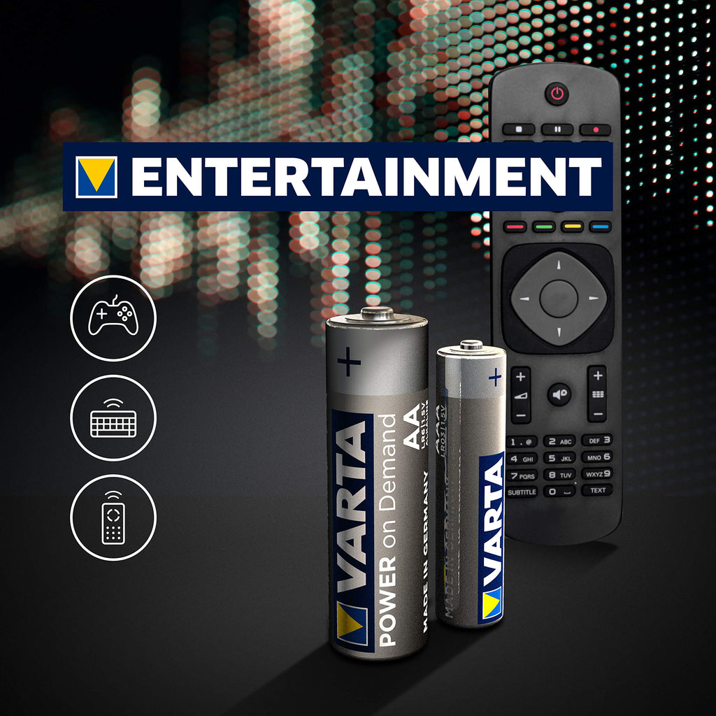 VARTA Batteries AAA, rechargeable, Pack of 16, Power on Demand, 1000 mAh