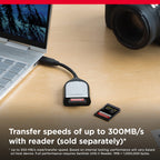 SanDisk 1TB Extreme PRO SDXC card, SD Card, V60 Memory card, 6K & 4K UHD, up to 280 MB/s, Shock, Temperature, Water and X-Ray Proof, RescuePro Deluxe data recovery software, UHS-II, Class 10, U3