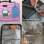 Avio Carry-On Cabin Luggage 55x40x20cm | Hard Shell Suitcase 4 Wheels