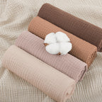 Susurration Muslin Cloths for Baby, 100% Cotton Baby Muslin Squares Cloths for Newborn Boy and Girl, Soft, Breathable and Extremely Absorbent Baby Muslin Burp Cloths, 60 x 60 cm, 5 Pack
