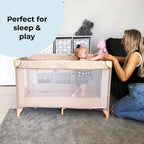 My Babiie MBTC1 Travel Cot from Birth to 15kg - Blush Pink
