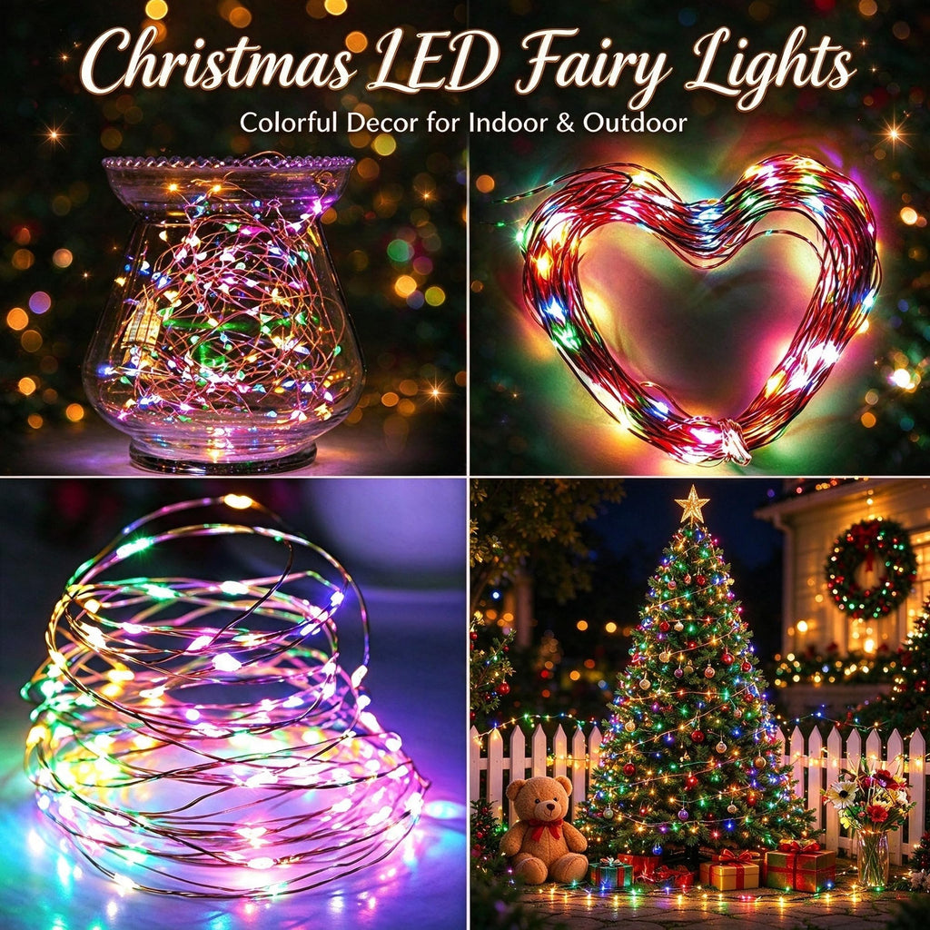Joomer Solar Fairy Lights, 2-Pack Total 80FT 240LED Lights, Warm White