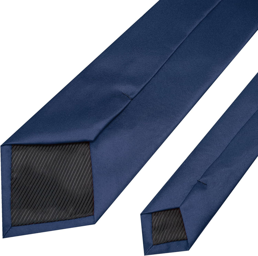 RBOCOTT Solid Color Tie Mens Necktie for Business and Wedding Party