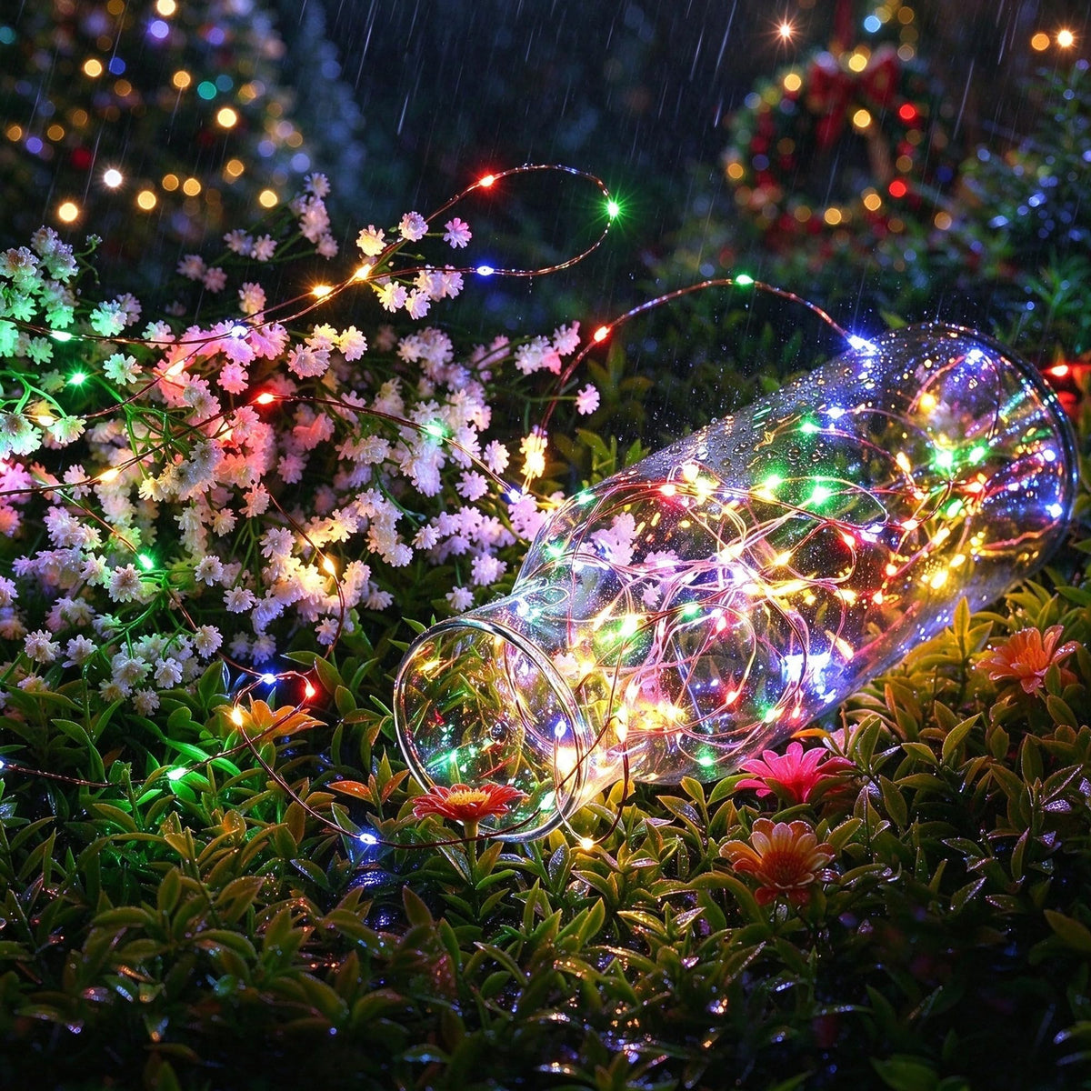 Joomer Solar Fairy Lights, 2-Pack Total 80FT 240LED Lights, Warm White