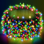 Dazzle Bright 300 LED Christmas String Lights, 100 FT Connectable Waterproof String Lights Green Wire with 8 Modes, Christmas Decorations for Indoor Outdoor Xmas Party Yard Garden (Warm White)