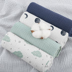 Susurration Muslin Cloths for Baby, 100% Cotton Baby Muslin Squares Cloths for Newborn Boy and Girl, Soft, Breathable and Extremely Absorbent Baby Muslin Burp Cloths, 60 x 60 cm, 5 Pack