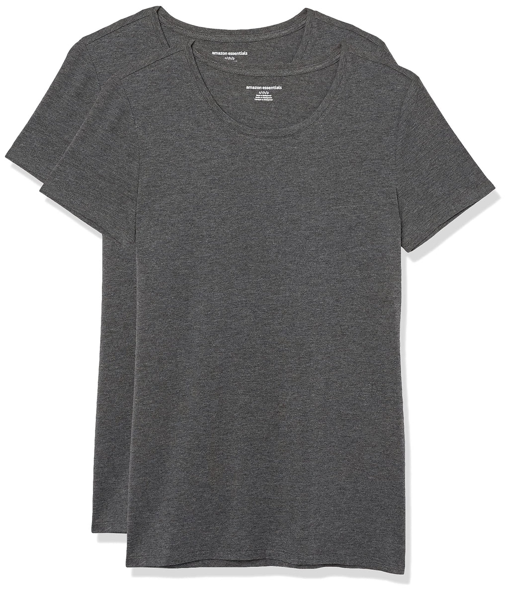 Amazon Essentials Women's Regular-Fit Short-Sleeve Crewneck T-Shirt, Multipacks