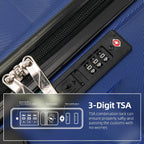 ATX Luggage Extra Large Suitcase Super Lightweight Durable ABS Hard Shell Suitcase with 4 Wheels and Built-in TSA Lock (Black, 32 Inches,132 Liter)