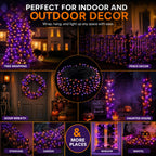 Dazzle Bright 300 LED Christmas String Lights, 100 FT Connectable Waterproof String Lights Green Wire with 8 Modes, Christmas Decorations for Indoor Outdoor Xmas Party Yard Garden (Warm White)