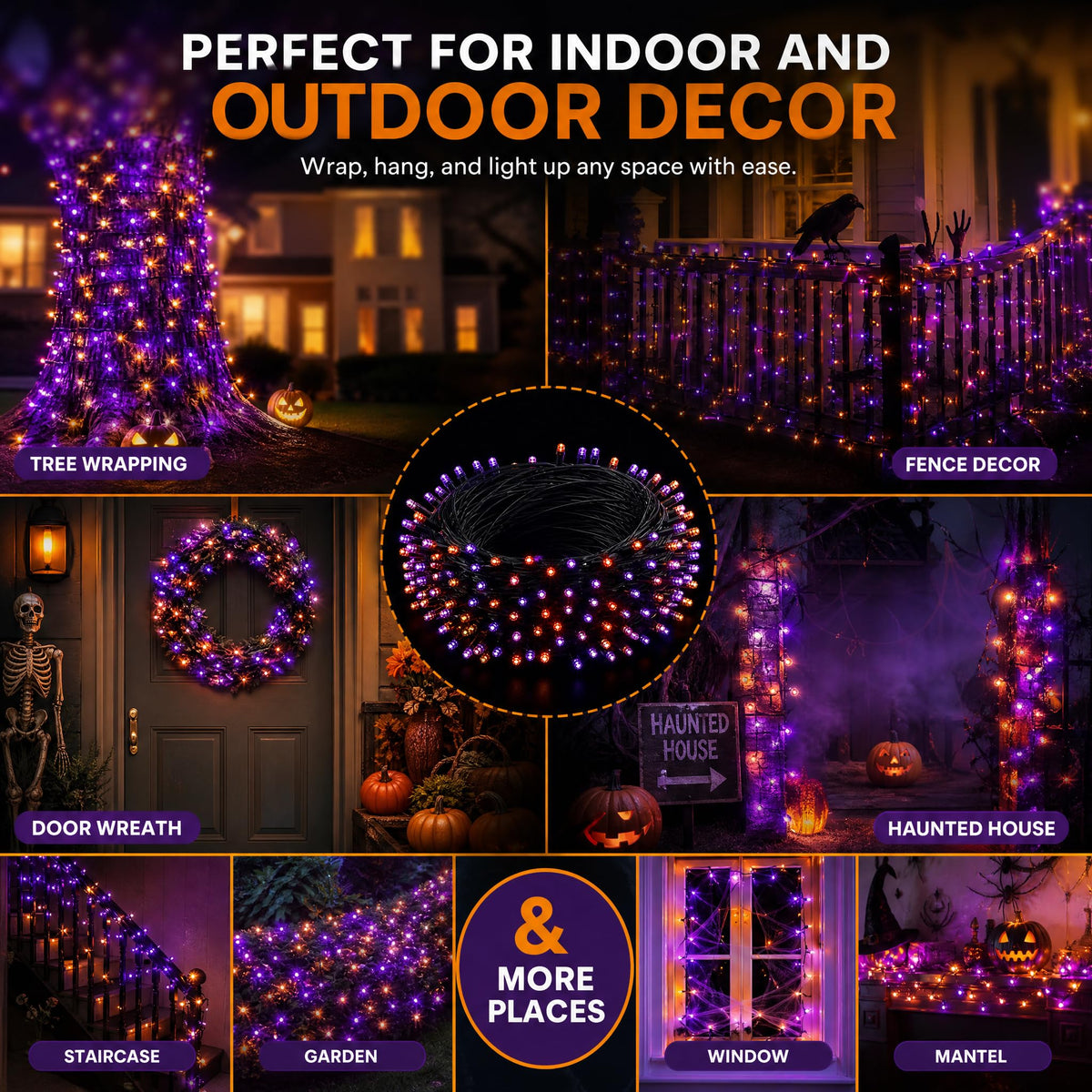 Dazzle Bright 300 LED Christmas String Lights, 100 FT Connectable Waterproof String Lights Green Wire with 8 Modes, Christmas Decorations for Indoor Outdoor Xmas Party Yard Garden (Warm White)