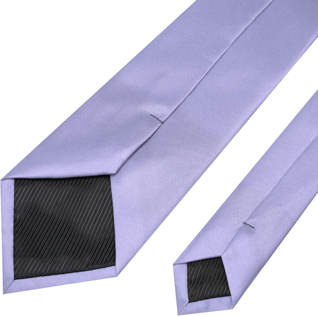 RBOCOTT Solid Color Tie Mens Necktie for Business and Wedding Party