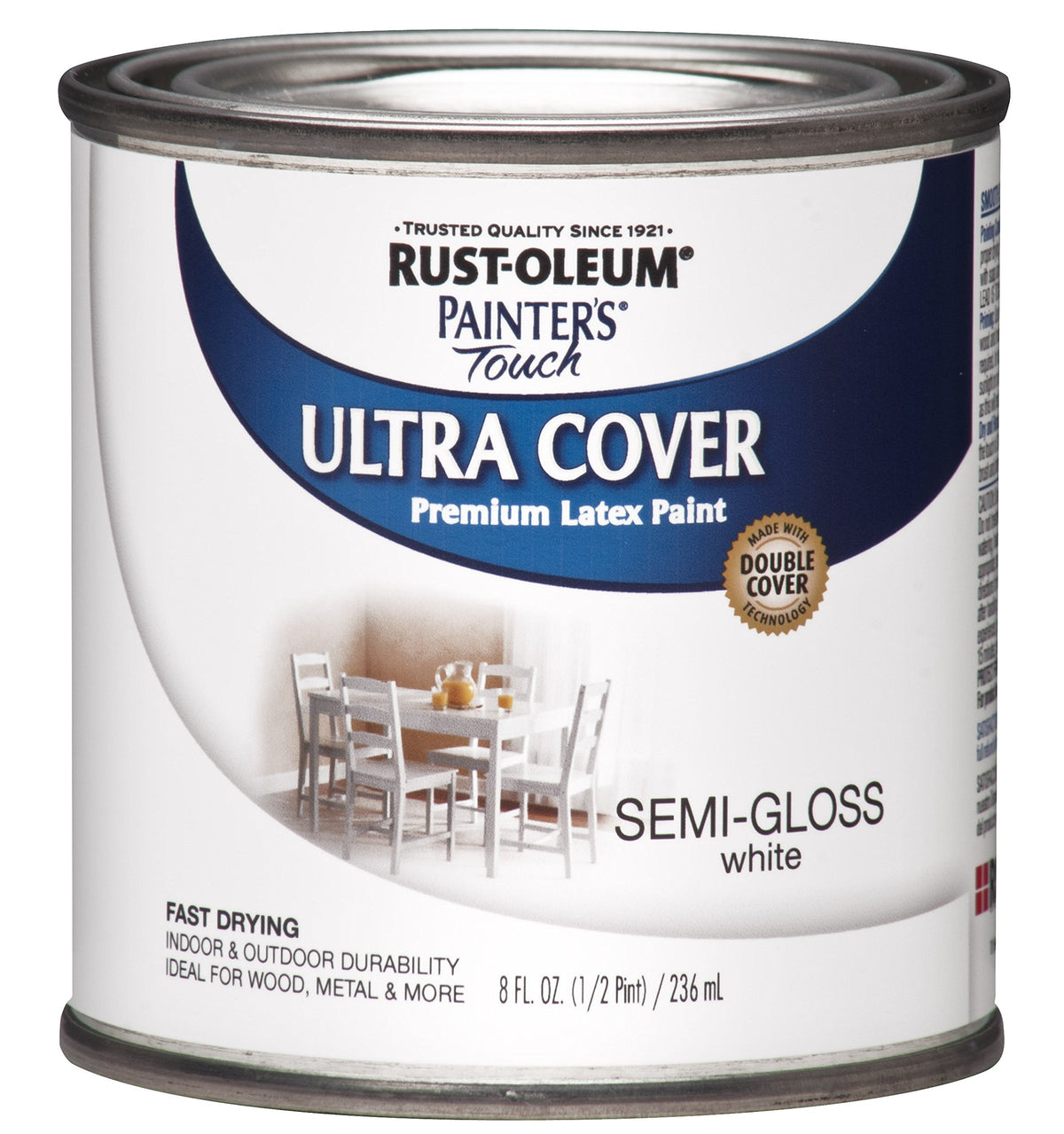 Rust-Oleum Painter's Touch Latex Brush-On Paint, Flat Black