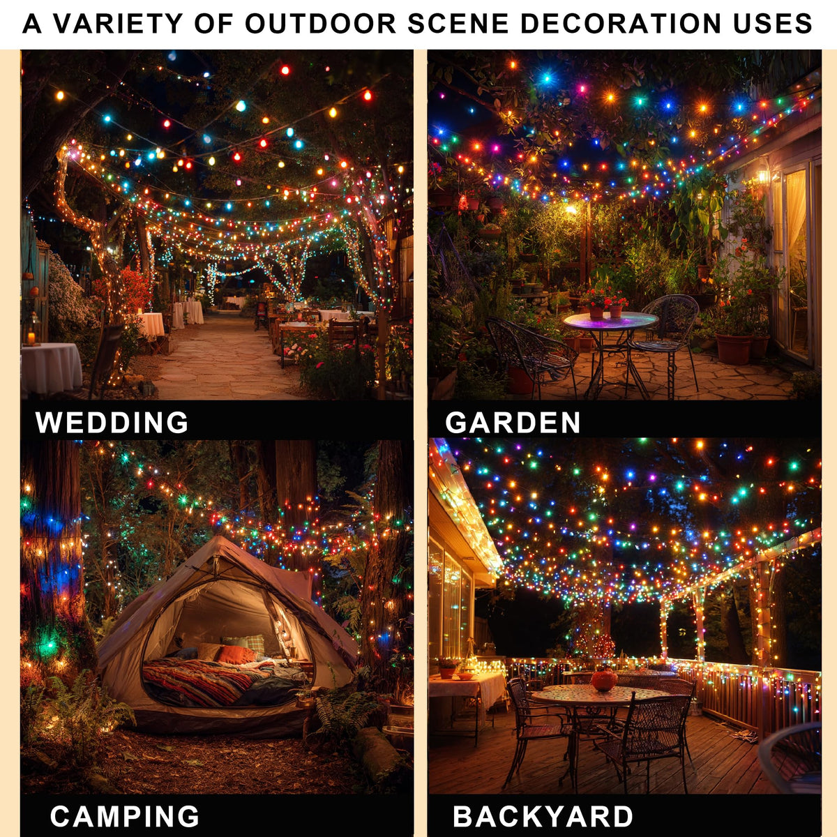 Dazzle Bright 300 LED Christmas String Lights, 100 FT Connectable Waterproof String Lights Green Wire with 8 Modes, Christmas Decorations for Indoor Outdoor Xmas Party Yard Garden (Warm White)