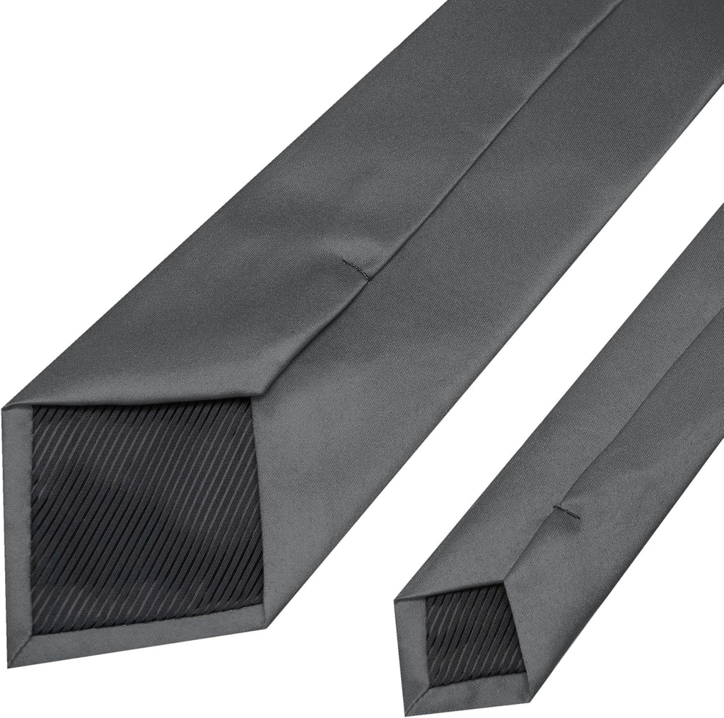 RBOCOTT Solid Color Tie Mens Necktie for Business and Wedding Party