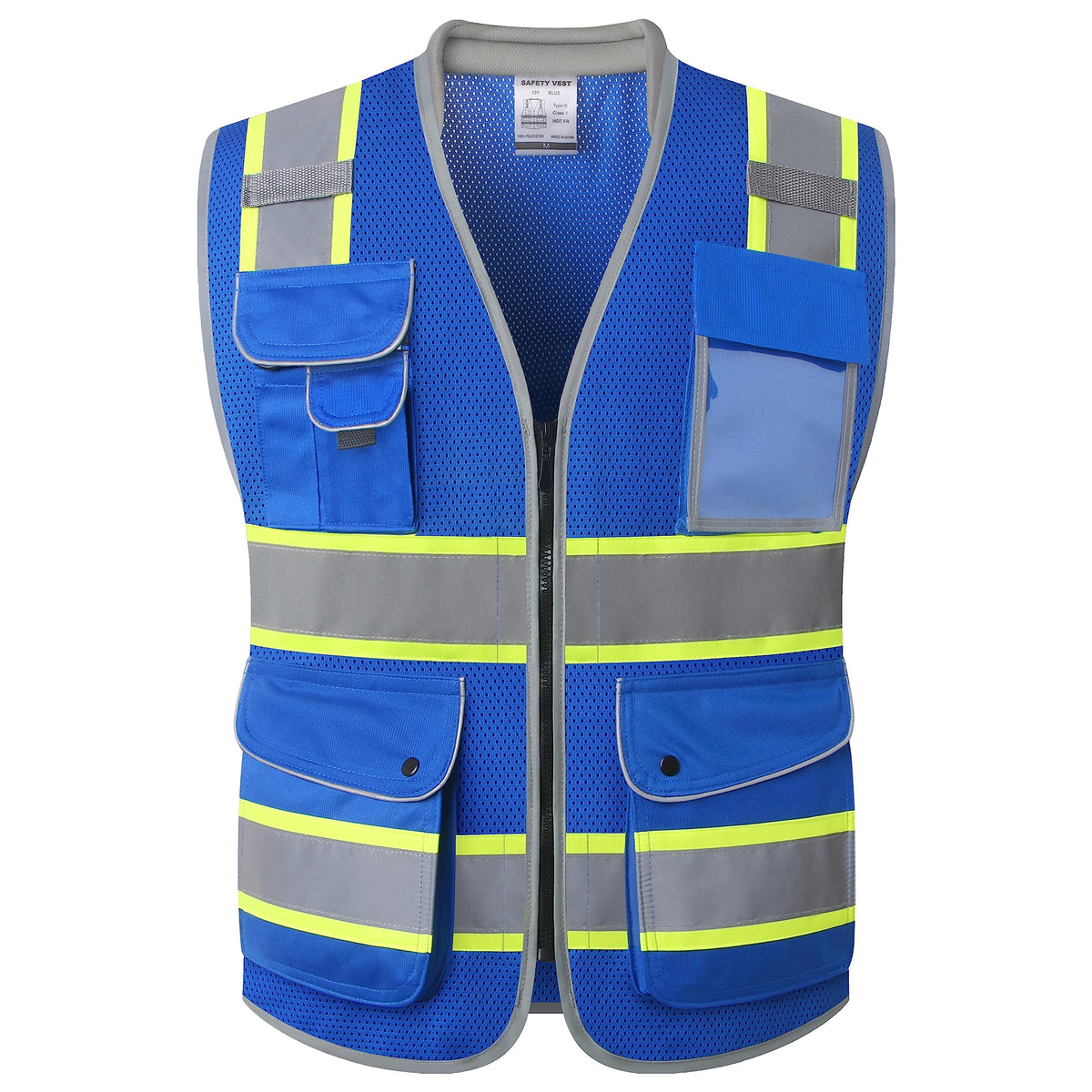 JKSafety Safety Vest for Men Women Reflective Hi Vis JK150 Green 3XL