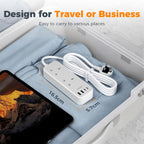 TESSAN 10M Long Extension Lead with PD 20W USB C Charger (4 USB Slots)