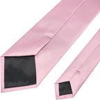 RBOCOTT Solid Color Tie Mens Necktie for Business and Wedding Party