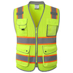 JKSafety Safety Vest for Men Women Reflective Hi Vis JK150 Green 3XL