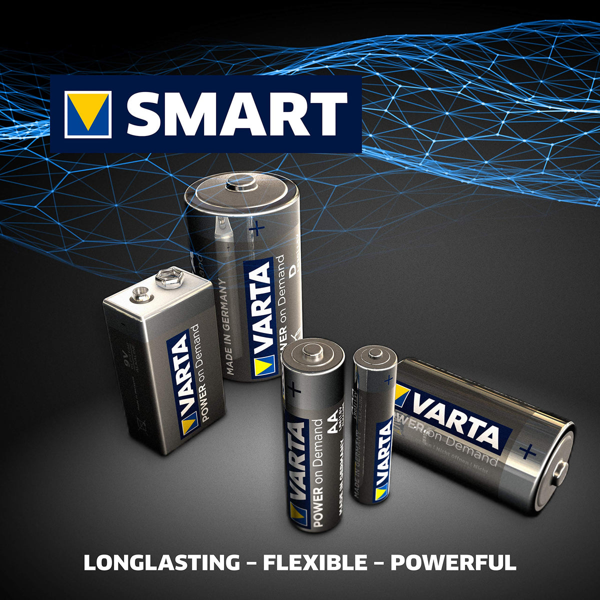 VARTA Batteries AAA, rechargeable, Pack of 16, Power on Demand, 1000 mAh