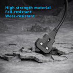 1 Meter Short Extension Lead Single Plug Socket Power Cable 13 Amp Extension Cord Electrical Socket Black