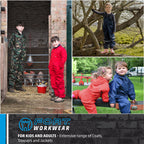 Fort - Tearaway Junior Coverall - Junior Kids Overall - Features Velcro Fastening -Secure Pockets - Durable - Kids Boiler Suit - Handy Overalls for Children