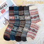 Ladies Socks Wool Thermal Fluffy Gifts For Women 5 Pairs