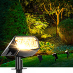 AUDERWIN Solar Spot Lights Outdoor Waterproof, 6 Packs, Neutral White