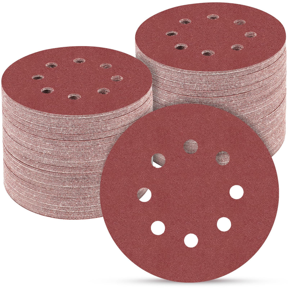 165 PCS 5 Inch Sanding Discs Random Orbital Sander Sandpaper