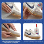 GH1200 (2-IN-1) Shoe Glue Sole Repair Waterproof with Brush Applicator and Nozzle - Clear Drying & Strong Shoe Repair Superglue for shoes - Non-Stiff Repairs, Fixes Sneakers, High Heels, Crocs & More