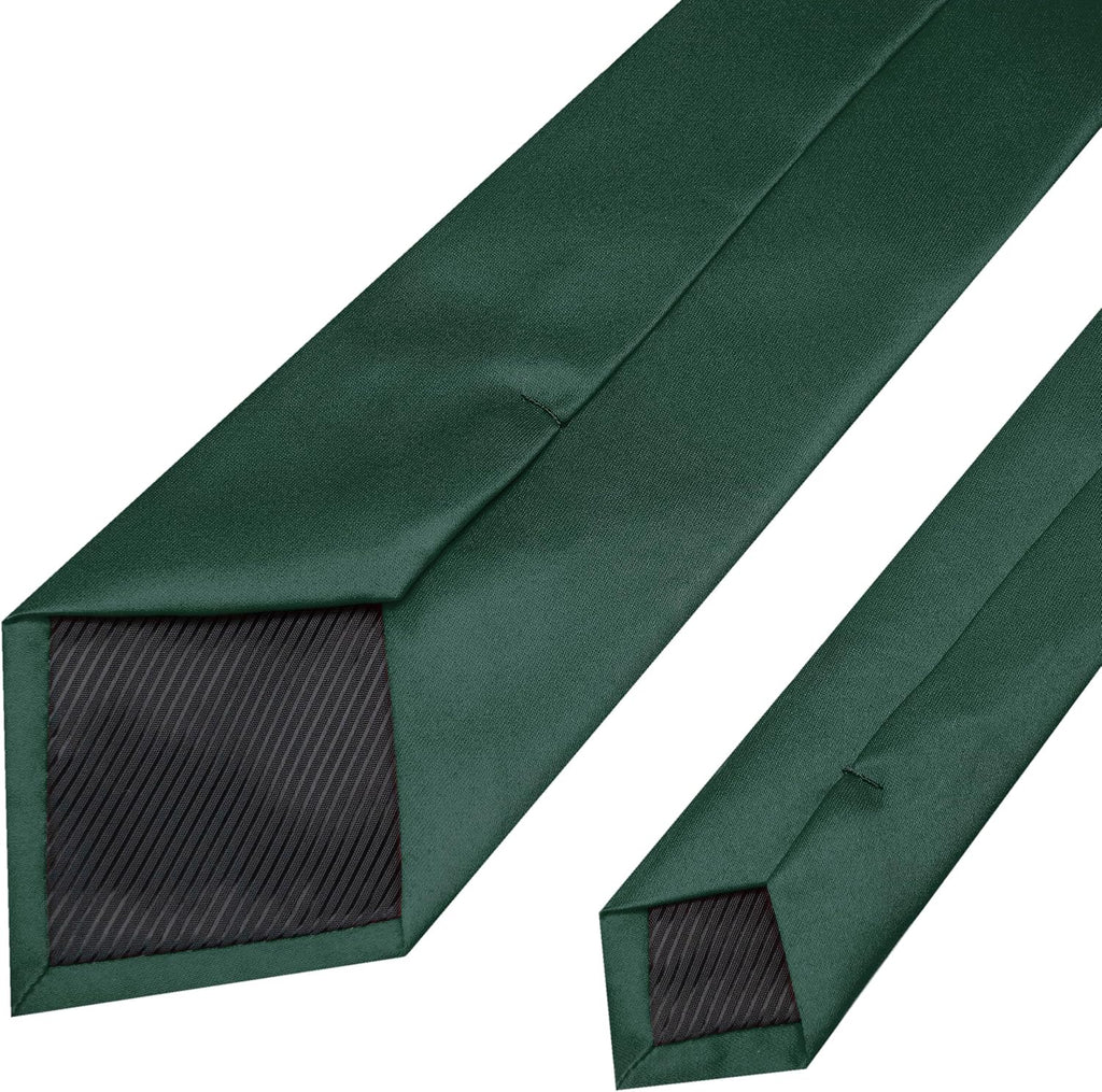 RBOCOTT Solid Color Tie Mens Necktie for Business and Wedding Party