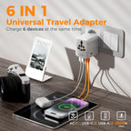 TESSAN Universal Travel Adapter Worldwide with 2 USB C and 2 USB A Ports