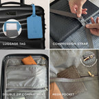 Avio Carry-On Cabin Luggage 55x40x20cm | Hard Shell Suitcase 4 Wheels