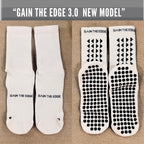 Gain The Edge Football Grip Socks 3.0-2pc and 4pc Set - Non Slip Football Socks - Updated Model