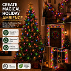 TW SHINE Warm White Christmas Lights Outdoor, 20FT 100 Count Incandescent Christmas Light Indoor, Waterproof Christmas Tree String Lights for Xmas Decorations