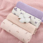 Susurration Muslin Cloths for Baby, 100% Cotton Baby Muslin Squares Cloths for Newborn Boy and Girl, Soft, Breathable and Extremely Absorbent Baby Muslin Burp Cloths, 60 x 60 cm, 5 Pack
