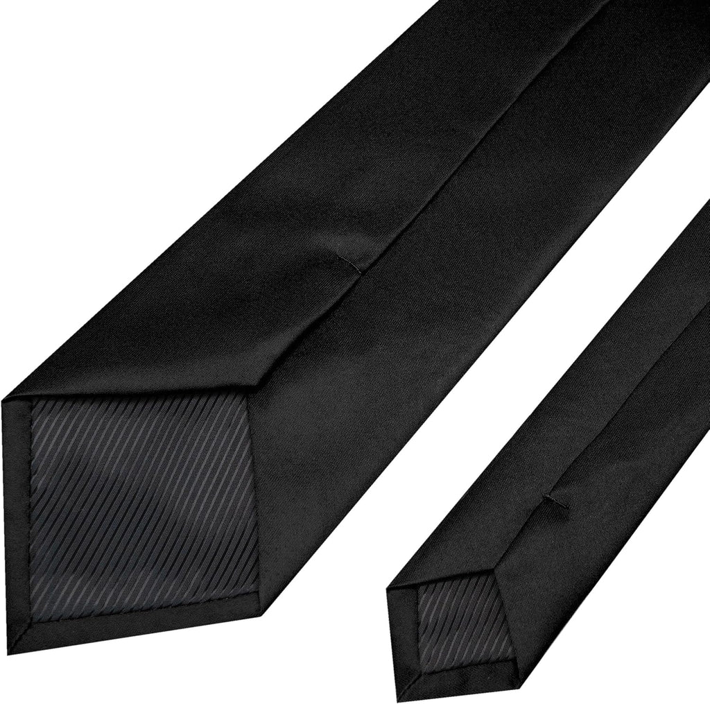 RBOCOTT Solid Color Tie Mens Necktie for Business and Wedding Party