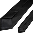 RBOCOTT Solid Color Tie Mens Necktie for Business and Wedding Party