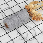 jijAcraft 50M White Cotton String: 2MM Cooking String for DIY Crafts