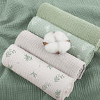 Susurration Muslin Cloths for Baby, 100% Cotton Baby Muslin Squares Cloths for Newborn Boy and Girl, Soft, Breathable and Extremely Absorbent Baby Muslin Burp Cloths, 60 x 60 cm, 5 Pack